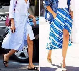 欧美明星穿开叉裙,开叉裙潮流解析